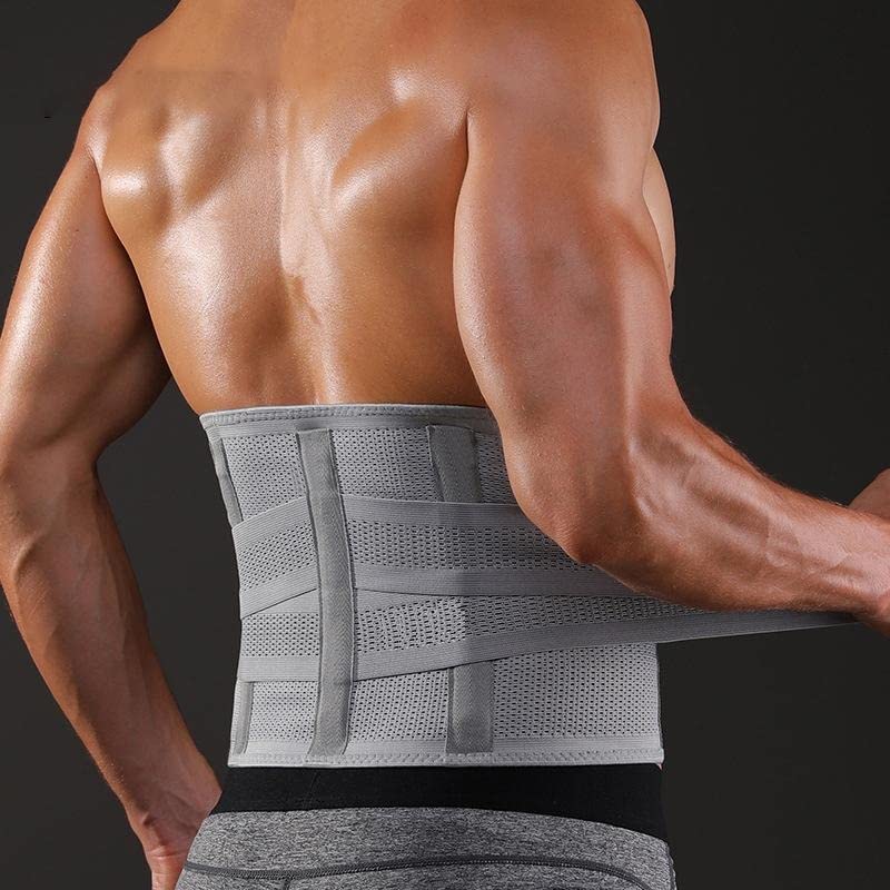 Grey Back Support Belt Contoured Lumbar Sacral (L.S.) Belt