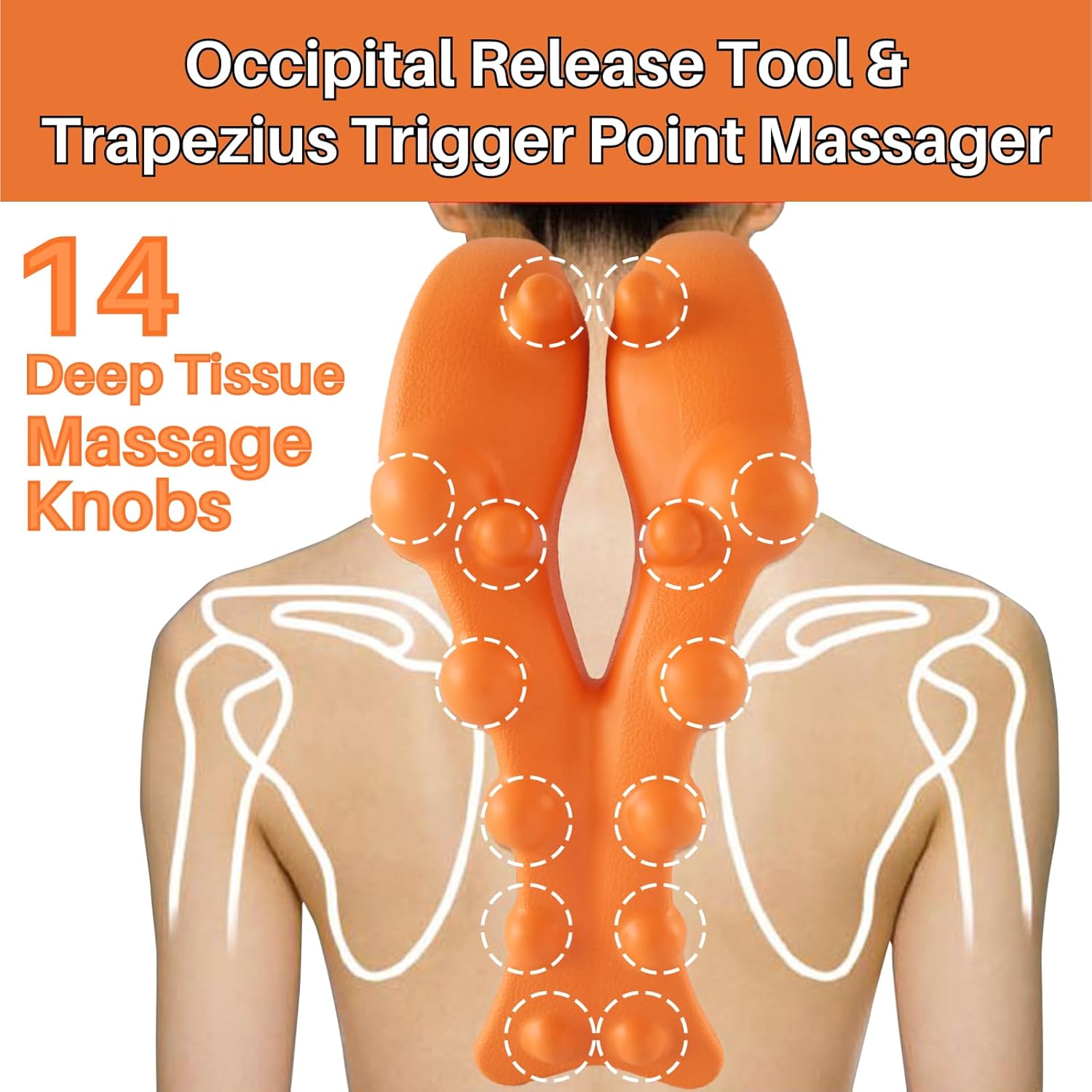 Occipital Release Tool & Trapezius Trigger Point Massager